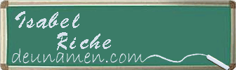 Isabel Riche Visitenkarte